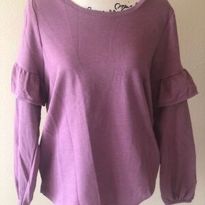 Old navy sweater with ruffled sleeves